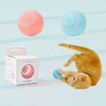 Modern Eco-Friendly USB Charging LED Light Rolling Self Rotating Smart Ball Toy Pet Electric Mute Cat Silicone Play Toys