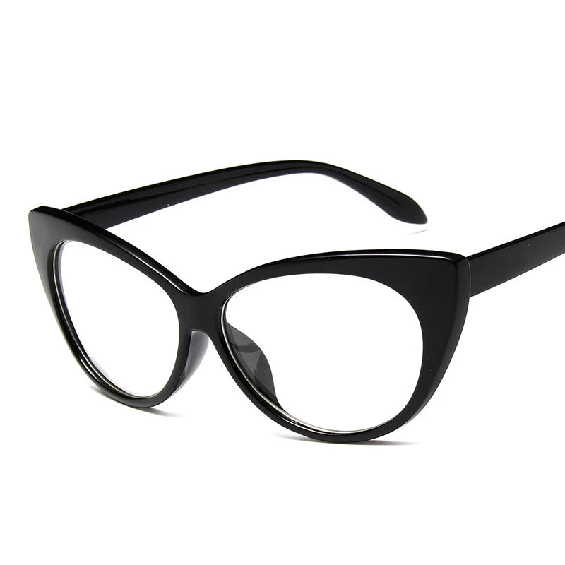 2024 New Style Anti Blue Light Blocking Glasses New Designer Cat Ear Optical Eye Glasses Stock Sunglass Cat Eye Frame Ladies