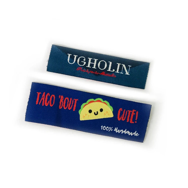Clothes Textile  Tags Custom Clothing Neck Label Woven Garment Labels
