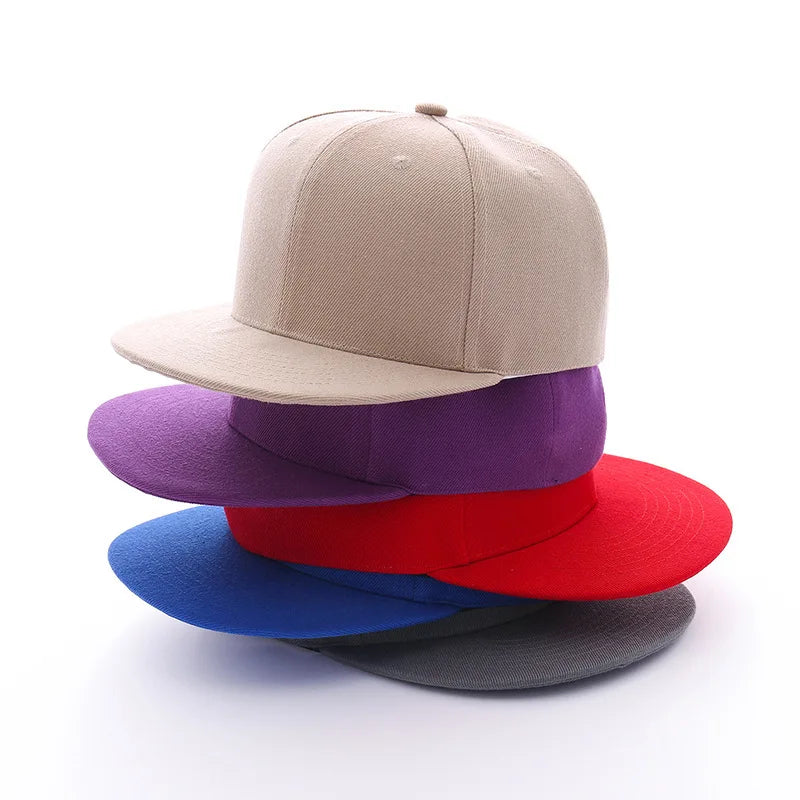 Custom Unisex Cotton Hip Hop Snapback Caps 6-Panel Sports Outdoor Men's Women's Embroidered Baseball Cap
