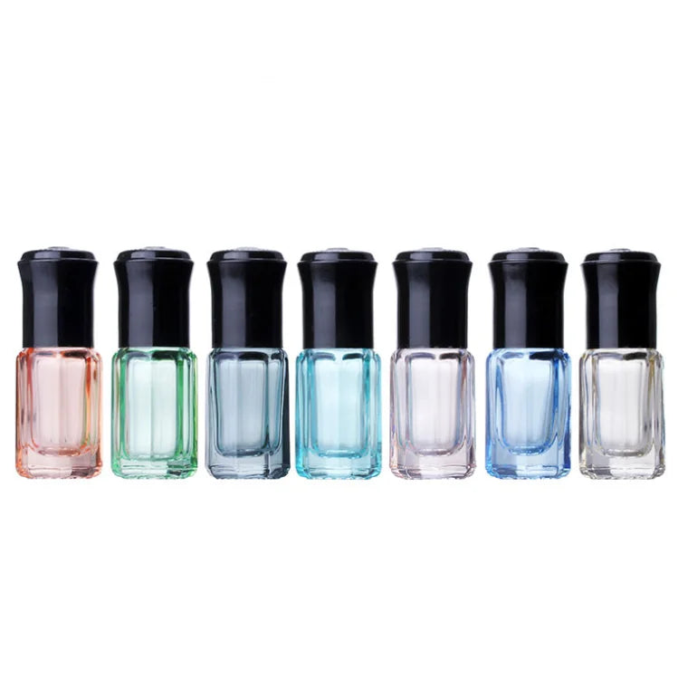 Wholesale Small Travel Cosmetic Packaging 3ml Empty Perfume Essential Oil Glass Roll on Bottle