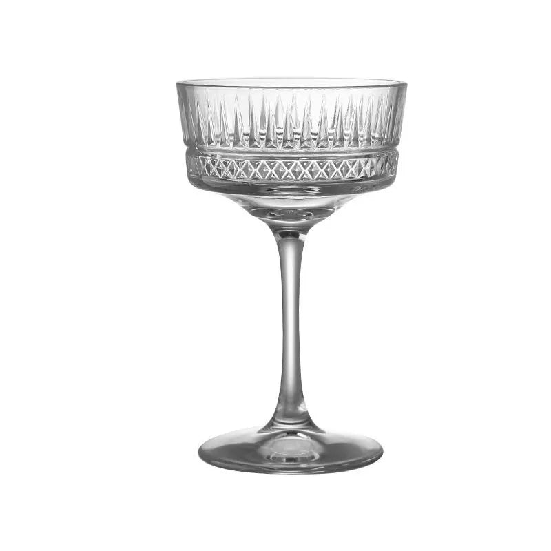 Clear Transparent Crystal Diamond for Glass Goblet Reusable Eco-Friendly Dishwasher Safe 250ML Capacity for Wedding