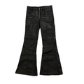 DENIMGUYS Fashion Streetwear Waxing Baggy Denim Bootcut Pants Men Coated Waxed Flare Jeans