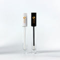 Luxury Custom Logo High Grade Frosted Slim 10ml Lip Glaze Black Glass Lip Gloss Tube Empty Cosmetic Lip Oil Bottle