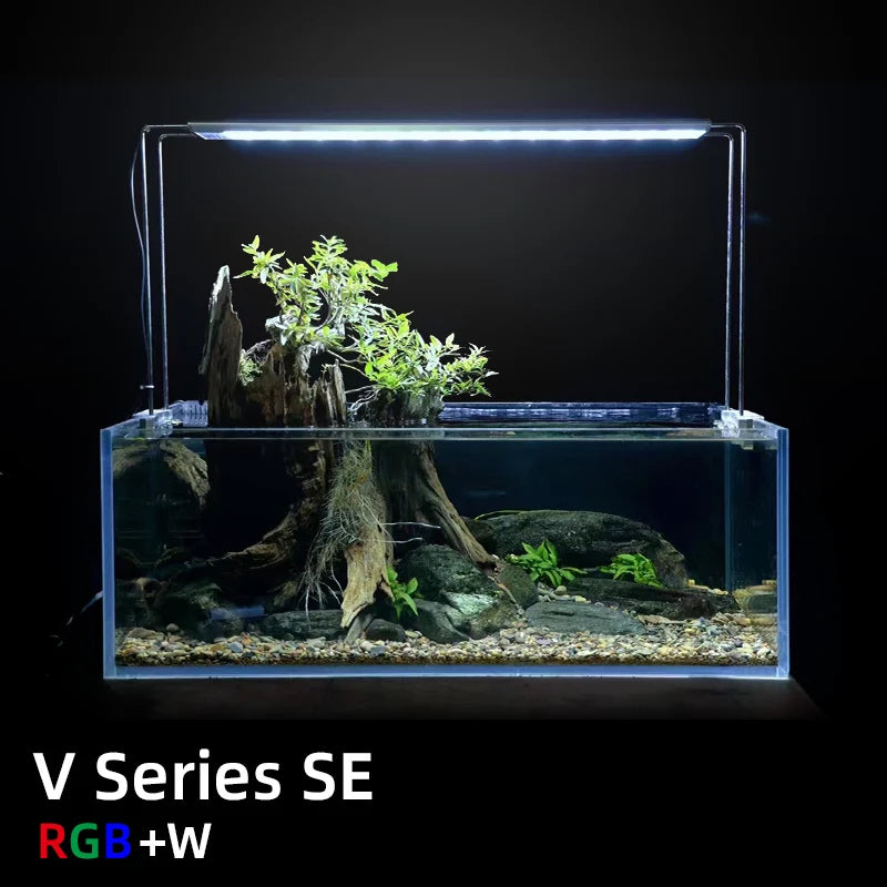 WEEKAQUA VSeries 100w WRGB Nano Cube Aquarium Freshwater Paludarium 30-120cm Led Aquarium Lamp for Aquatic Aquascaping tank Led