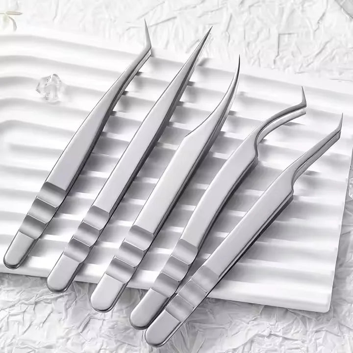 MASSA Professional High Precision Eyelash Extension Tweezers Pointed Tip Single & Multi-Flower Single Grafting