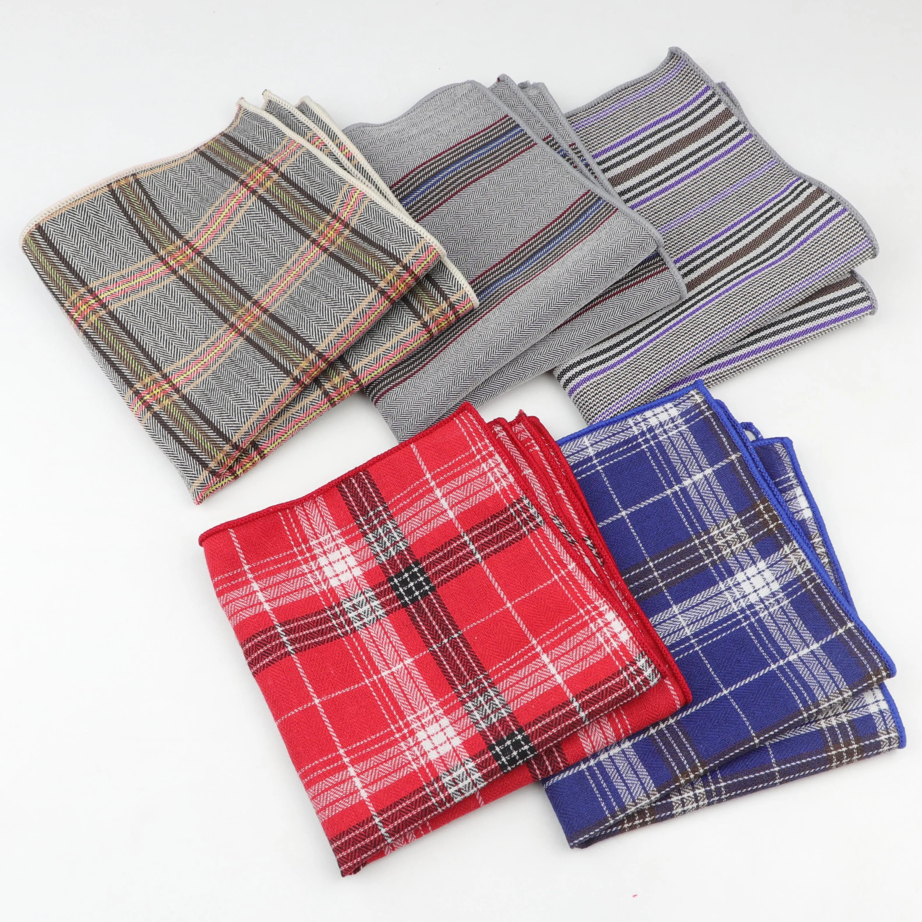 New Style Handkerchief Scarves Vintage TR Fabric of Business Suit Hankies Men's Pocket Square Handkerchiefs 22*22cm