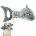 Best Quality Soft Plush Dog Chew Toy Durable Wrinkle Design with Cute Cartoon Shark Scream for Small Medium Big Dogs