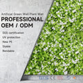 UV Resistant Weatherproof Artificial Grass Wall Panel Plastic Green Wall Panels for Outdoor Balcony Patio Fence Decor