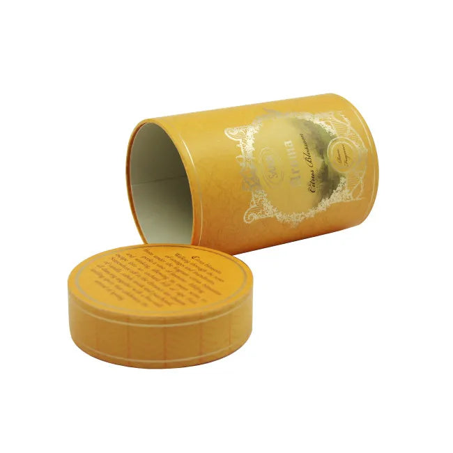 HS Handmade Eco Friendly Boxes Custom Cylinder Round Paper Tube Tea Packaging Box