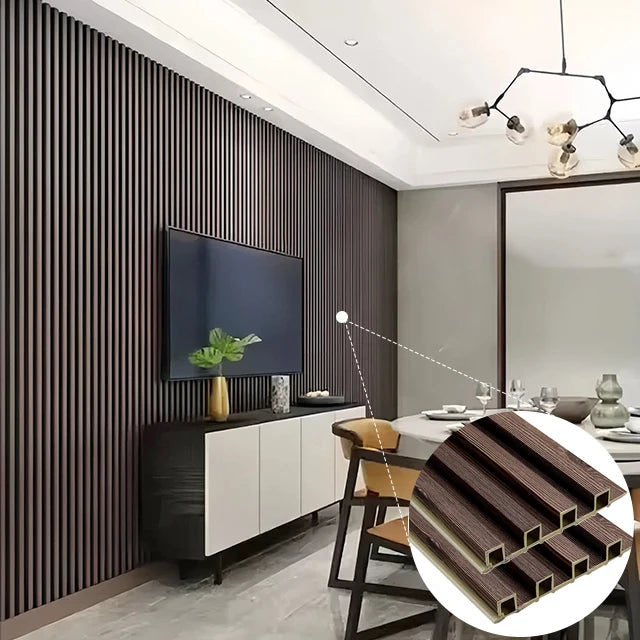 Hot Selling Waterproof Fluted Bamboo Wall Panels for Hotel Use Modern Design