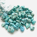 Wholesale  Green Turquoise Gravel Stone Bulk Quartz Polished Tumbled Stones for Decoration