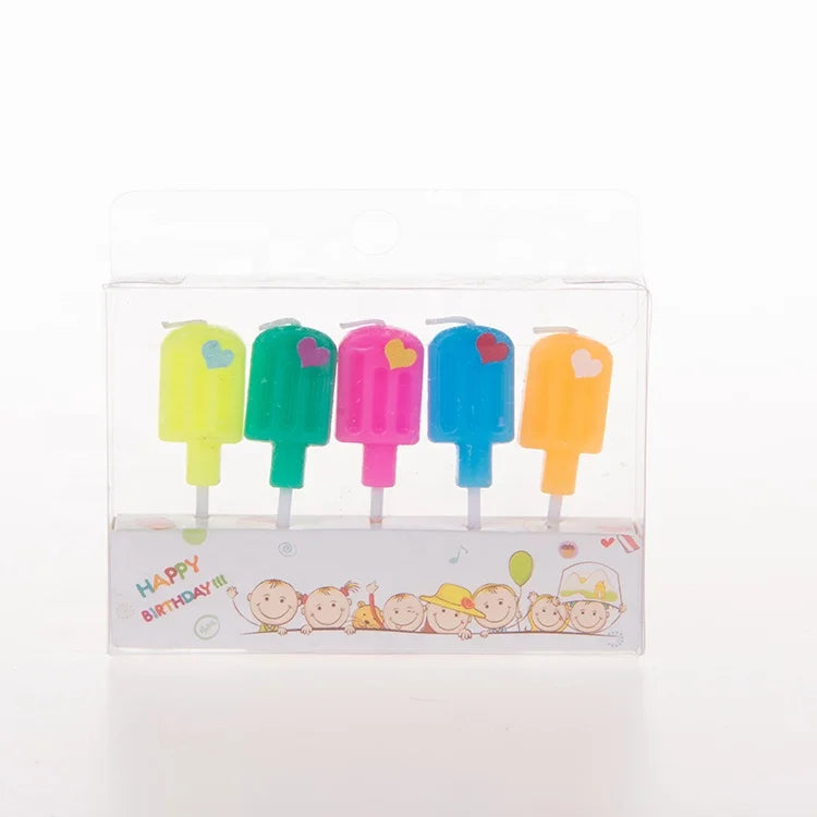 Cartoon Design Candle Happy Birthday Candle Food Grade