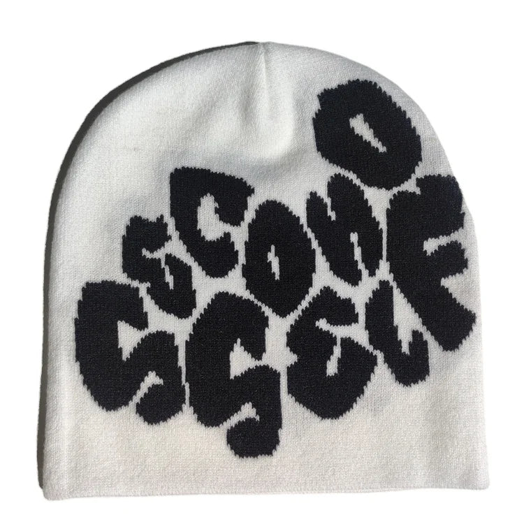Winter Beanie Knit Hat Acrylic Knitted Beanie Hats Custom logo Jacquard