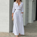 2025 Elegant and Confident Office Lady Solid Color Shirt Wide Leg Pants Women Set