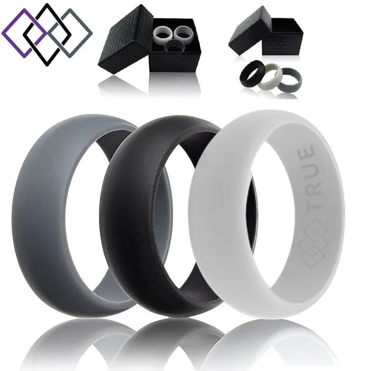 European  American Fashion Mens Designer Ring Jewelry Personality Creative Silicone Rubber Finger Rings New Turkey Rings for Men