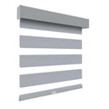 Day and Night Blackout Dual Layer Sheer Spring Control System Indoor Manual Roller Shades Cordless Zebra Blinds for Windows