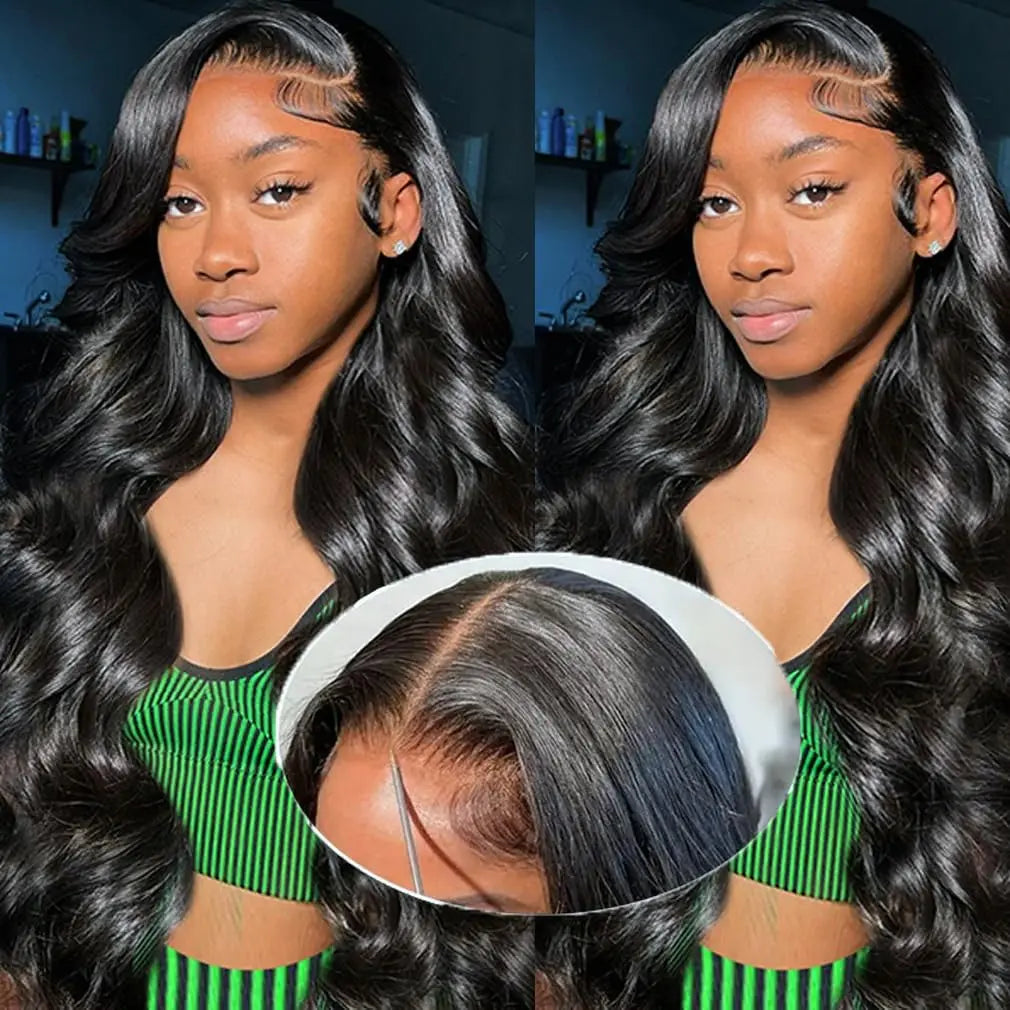 Wear Go Glueless Wig Body Wave Lace Front Wig Pre Plucked Cheap Cambodian Virgin Human Hair Lace Closure Wigs for Black Women