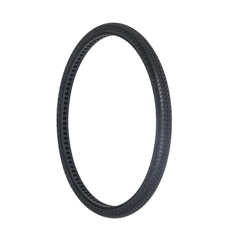 Nedong 24x1.5/1-3/8 Black LC Rubber Solid Airless Tires for Electric Bicycle/E-bike/City Bike with No Pungent Smell