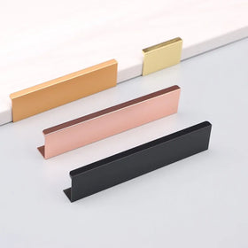 Profile Hidden Handle for Whole Kitchen Right Angle Recessed Handle Finger Pull L Shape Door Pull for Wardrobe