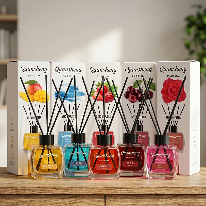 diffuseur de parfum Wholesale Customized Home Decor Luxury air Freshener Perfume Reed Diffuser Gift Set with Gift Box