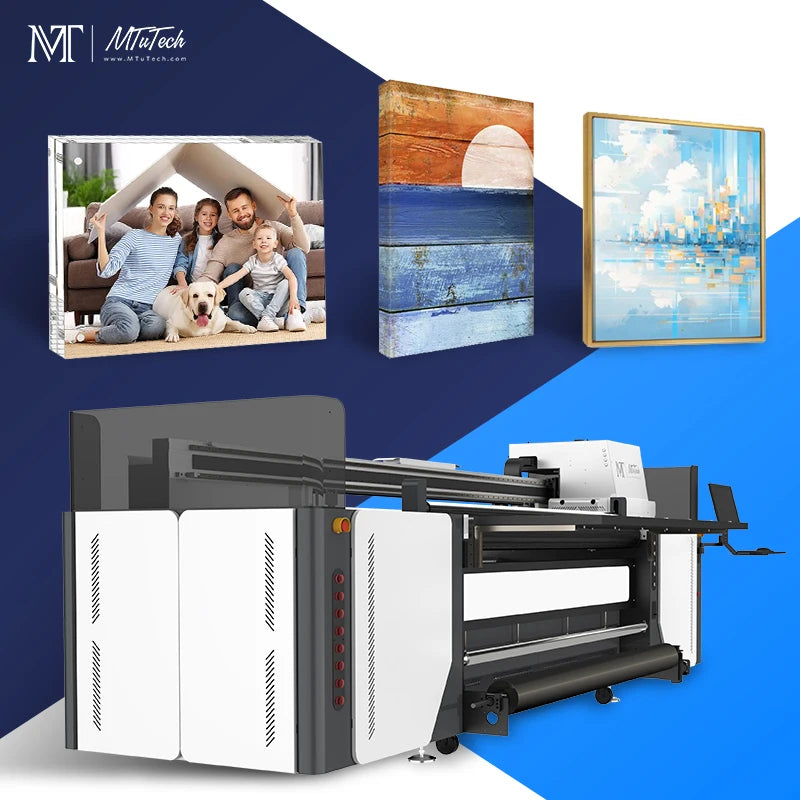 Multifunction MTuTech Digital UV Hybrid Printer Foam Board PVC Borad Corrugated Board Printing Machine