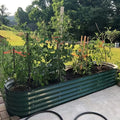 Galvanized Raised Garden Bed Outdoor Heightened Steel Metal Planter Box for Deep-Rooted Vegetables Flowers Large Raised Bed Kit