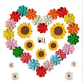 31 Pieces Sunflower Patch Sewn / Ironed Embroidered Applique DIY Garment Craft Patch Backpack Hat Jeans Jacket