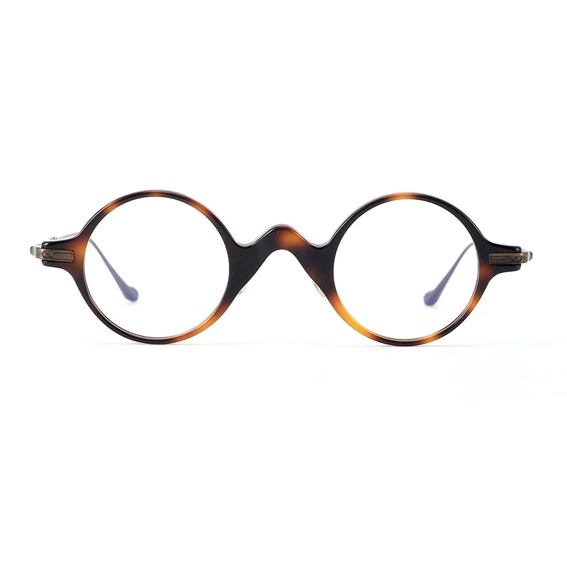 Exquisite Acetate Titanium Unisex Small Frame 4 Colors Custom Logo Fashion Retro Luxury Optical Reading Glasses Frames Factory
