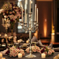 European Style Gold Centerpieces Metal Candlestick Gold Flower Stand Light Luxury Tall Candle Holder Other Wedding Decoration
