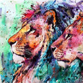 For CHENISTORY Classic Style Lion Head Painting by Numbers Adult and Kid Friendly No Frame Included