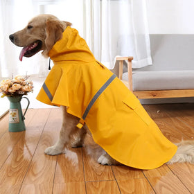 2024 New Pet Raincoat Dog Raincoat Labrador Retriever Golden Retriever Husky Samo Reflective Waterproof Snow Proof Dog Clothing