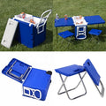Discount 2023 Outdoor Picnic Cooler Folding Cooler Table Chair Sets Cooler Box Outdoor Bbq