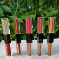 Low MOQ Shiny Holographic Glitter Glow Waterproof Long-Lasting Mineral Liquid Eyeshadow Lipstick Kit Private Label 2-in-1