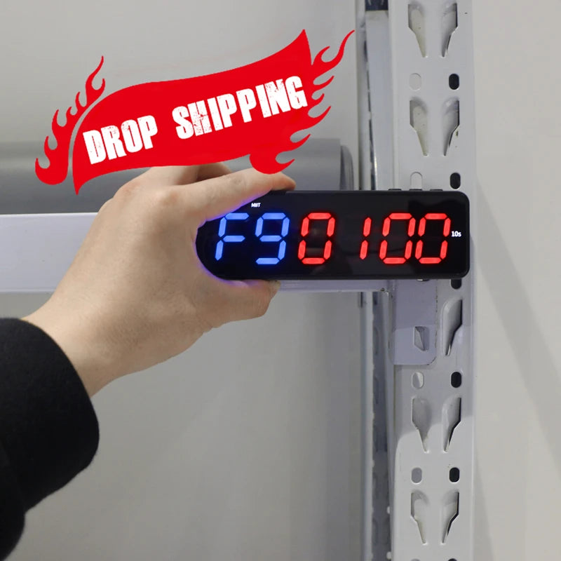 Hangzhou Factory Programmable LED Interval Timer Fitness for GYM Training Workout Digital Countdown Timer