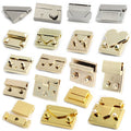 Push Lock Clasp Bag Lock Hardware Heavy Duty Metal Closure for Luxury Handbag Purse Leather Bag DIY Bag Accessories