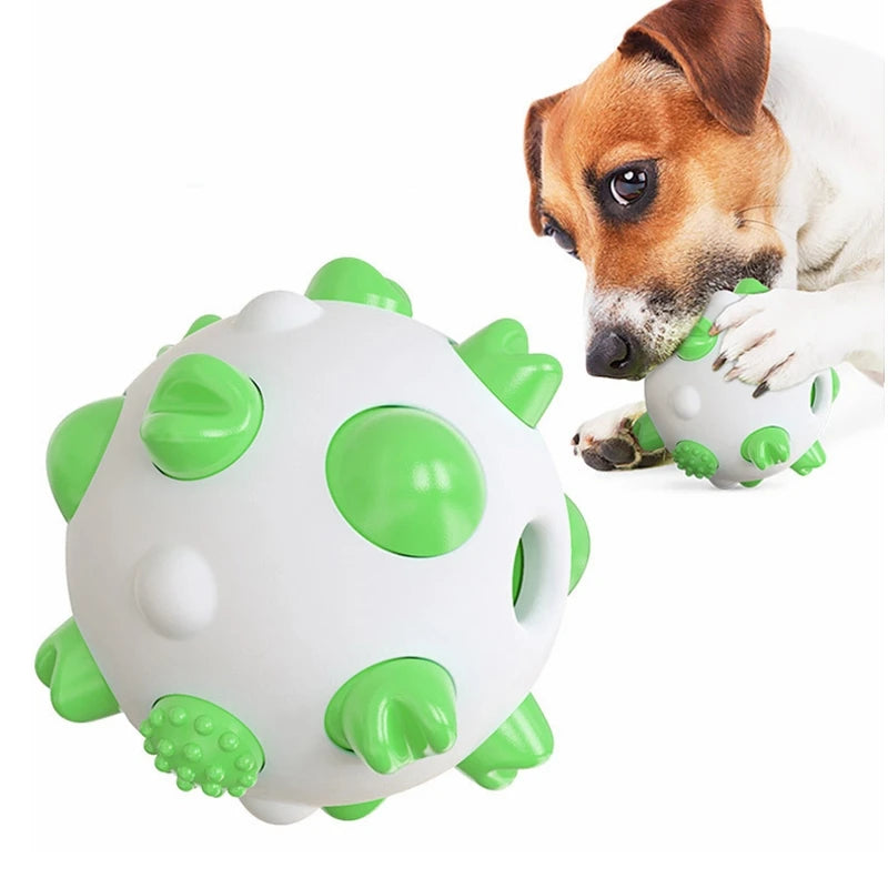 Dog Molars Teeth Cleaning Interactive Ball Toys Spherical Toothbrush Dog Toy