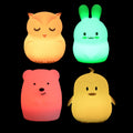 Rabbit Kids Baby Night Light Huggable Nursery Light Silicone LED Lamp