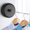 Stainless Steel Black Retractable Clothesline Indoor Outdoor Laundry Hanger Clothes Dryer Organiser Drying Rack Rope