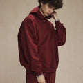 Custom Fashion Luxury 450GSM  Puff Printing  French Terry  Tracksuit Set Cropped Hoodie Fleece Heavyweight Oversized Hoodie