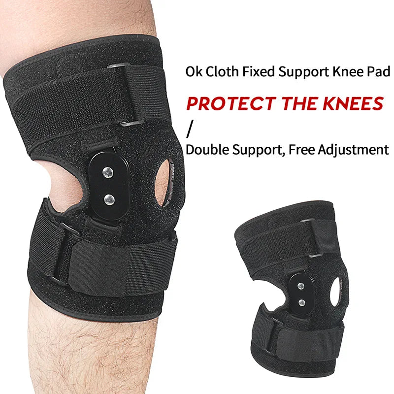 Custom Sports Basketball Adjustable Arthritis Osteoarthritis Knee Pain Support Hinged Knee Brace With Steel Side Stabilizers