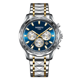 NIBOSI 2611 Stainless Steel Hand Uhren Montre Homme Relojes Hombre Luxury Men Wrist Quartz Watch for Men