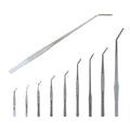 4.4 Inch to 18.8 Inch Curved Stainless Steel Aquarium Plants Tweezer Feeder Aquascaping Tool Reptile Feeding Tongs Tweezers
