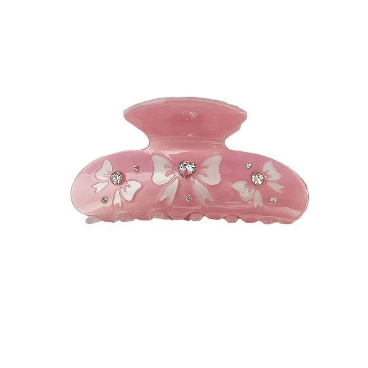 BSCI Factory Wholesale Versatile Acetate Butterfly Hair Clip Hair Accessories for Women Girls