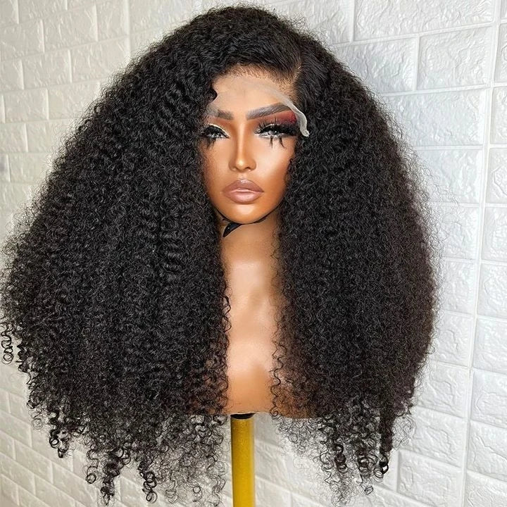 Wholesale Raw Vietnamese Human Hair Kinky Curly 13x4 Lace Frontal Wig for Black Women Natural Hair Short and Long Lace Wig
