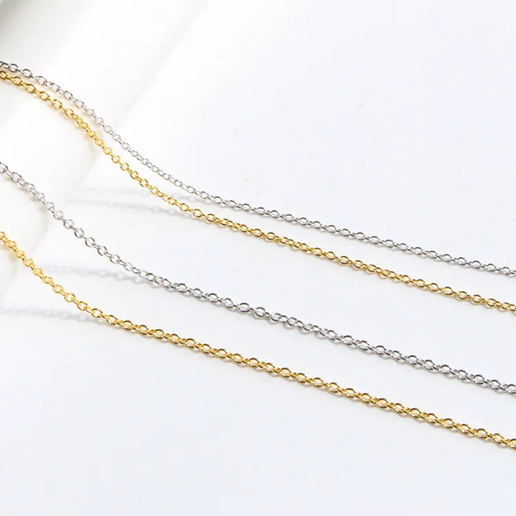 Wholesale Jewelry Chain 925 Sterling Silver Chain Bulk for Bracelet Necklace Making