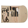 Wholesale Portable Grooming Trimming Kit Makeup Eyebrow Tweezers With Razor Comb Scissors