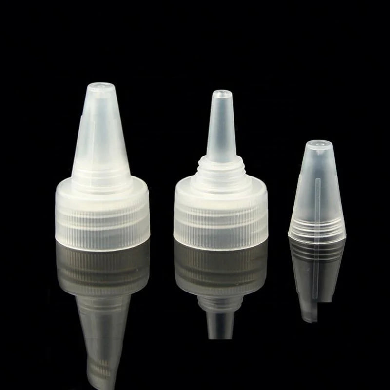 Transparent Color 24mm 24 410 Bottle Cap Plastic Twist on Caps Lid for Ketchup Sauce Dispenser Bottles