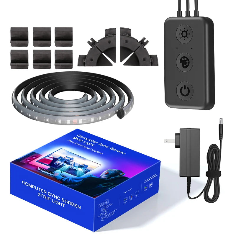 Full Color Changeable Strip Smart Gaming Lighting Music Sync Back Light Led Ambient Light for PC
