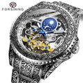 Forsining Men Tourbillion  Mechanical Wrist Watch Moon Phase Stainless Steel Male Relogio Masculino Watch for Men